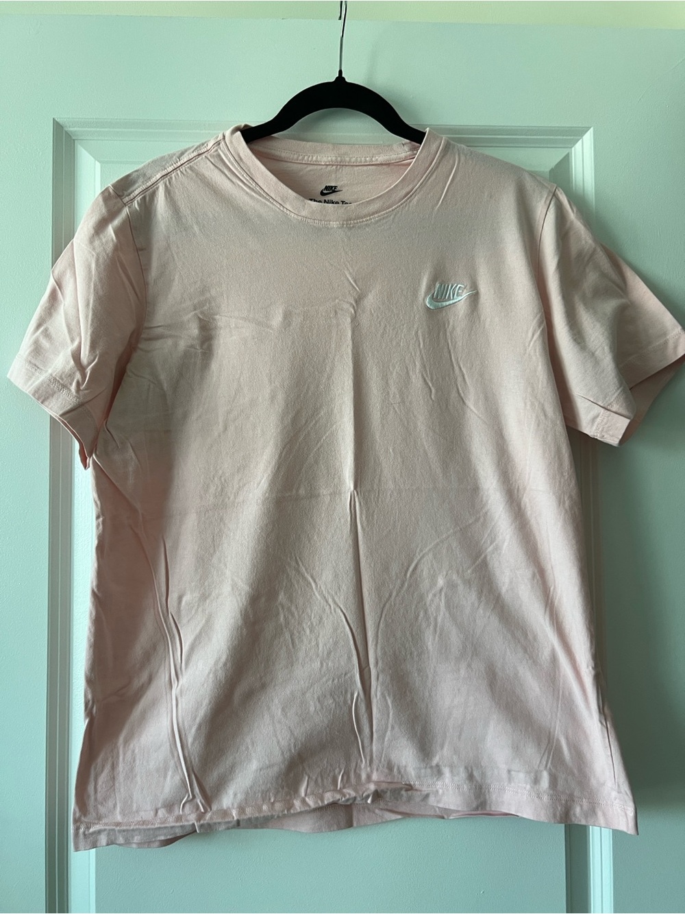 Nike Men’s Pale Pink Swoosh Crew T-Shirt